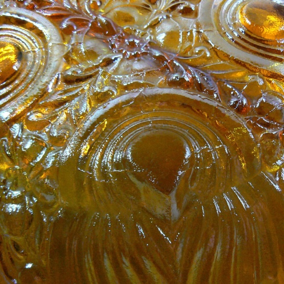 Carnival glass Indiana Killarney Pattern Divided relish nut candy dish plate - Picture 4 of 9